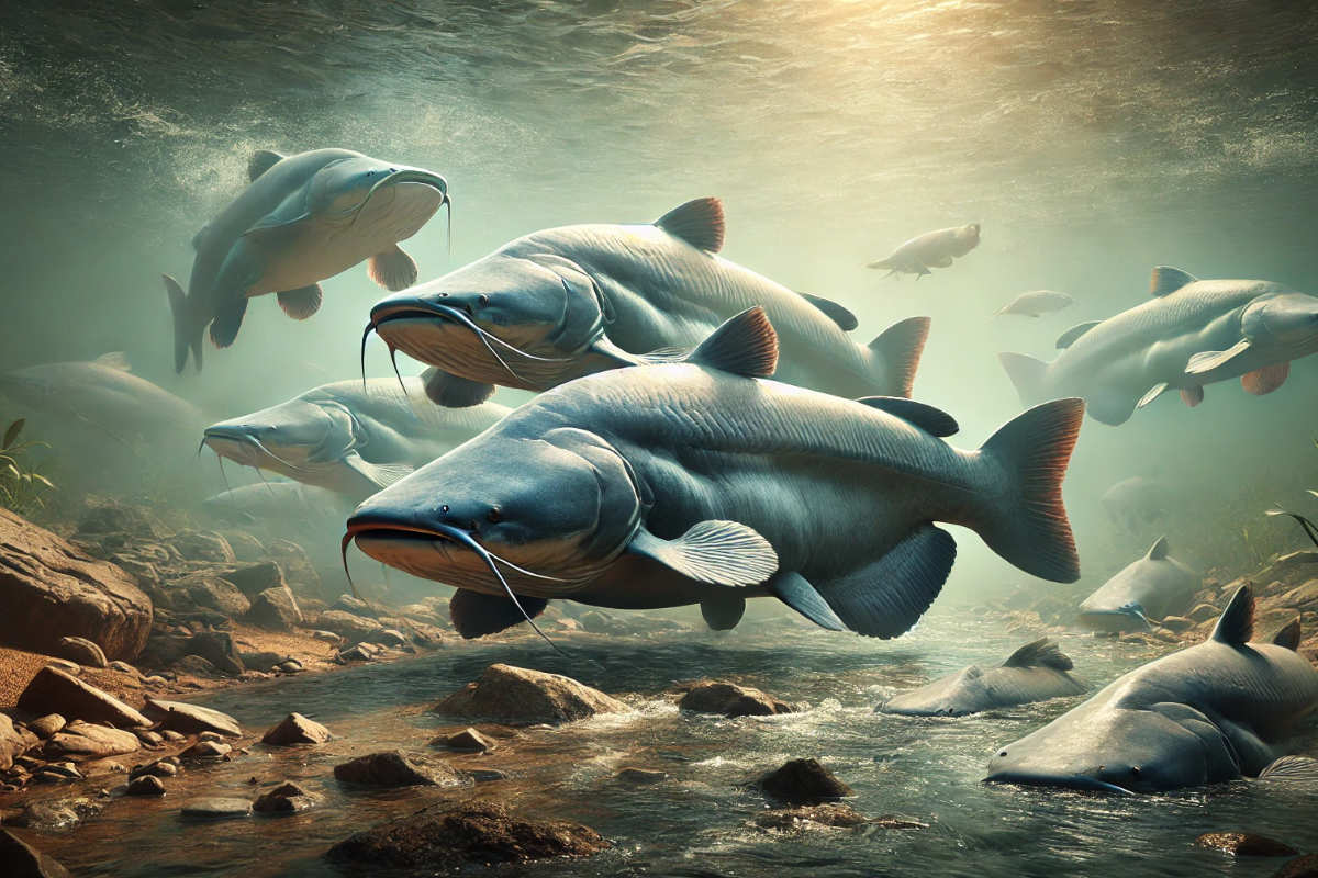 Mekong Wels fischen